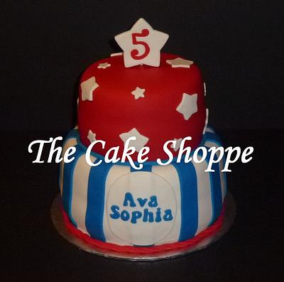 red, white, and blue cake - Cake by THE CAKE SHOPPE
