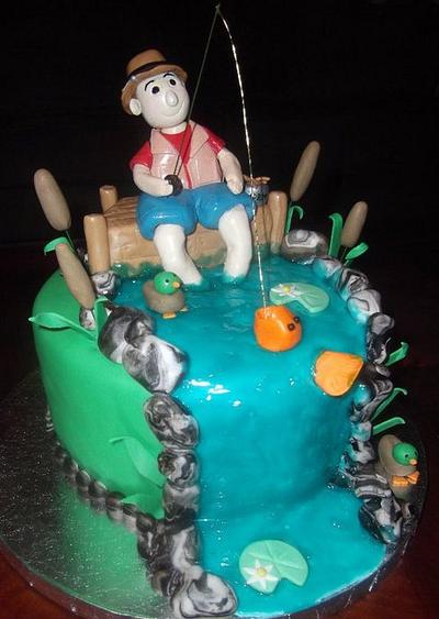 Hanging out on the pier - Cake by Nissa