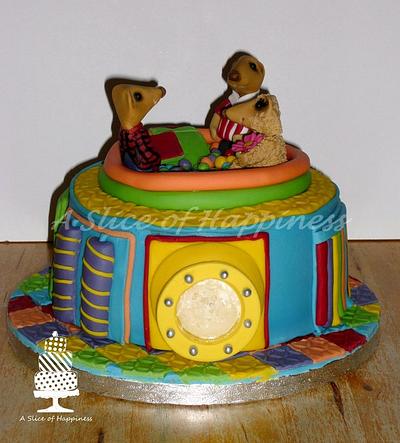 Meerkat party - Cake by Angela - A Slice of Happiness