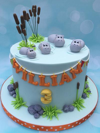 Wallowing hippos  - Cake by Shereen