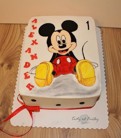 Painted Mickey  - Cake by Cakes by Evička