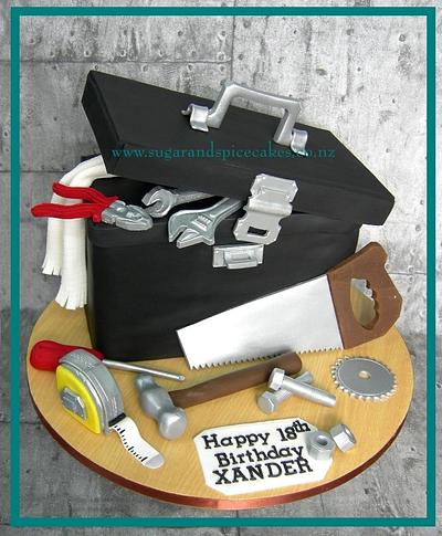 Tool Box cake for a Chippy - Cake by Mel_SugarandSpiceCakes