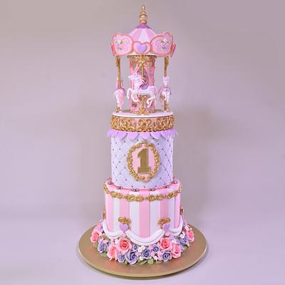 Carousel Cake - Cake by Serdar Yener | Yeners Way - Cake Art Tutorials