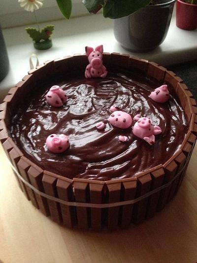 My "Pigs in mud"  - Cake by Monika Klaudusz