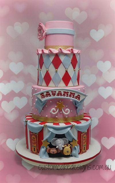 Circus Birthday Cake - Cake by Custom Cake Designs