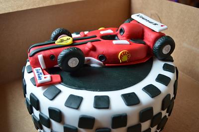 Ferrari red car - Cake by Raghadn