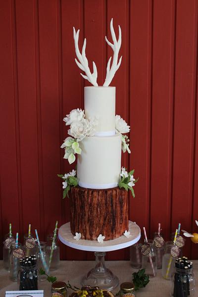 Scottish Woodland Wedding - Cake by Rosewood Cakes
