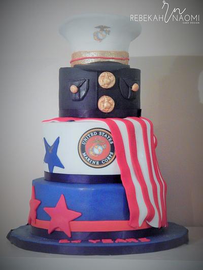 Marine Cake AKA (The cake that almost ended my career) - Cake by Rebekah Naomi Cake Design