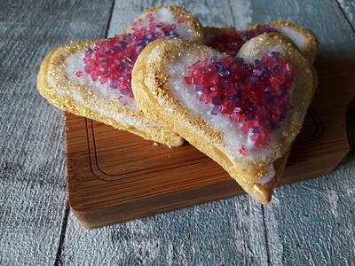 Geode heart cookies - Cake by Pien Punt