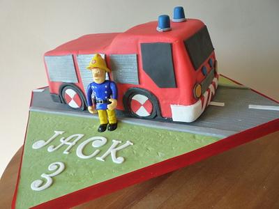 Fireman Sam - Cake by The Faith, Hope and Charity Bakery