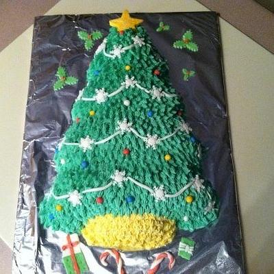 Christmas Tree Cake - Cake by Patty Cake's Cakes