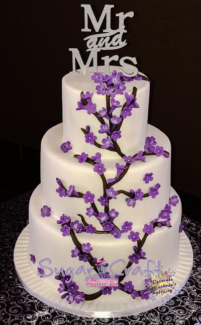 Jacaranda Wedding Cake - Cake by Vanessa Hostess Pro Cake Studio