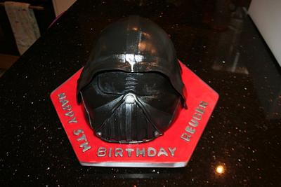 Darth Vader head - Cake by My Fair Cakes
