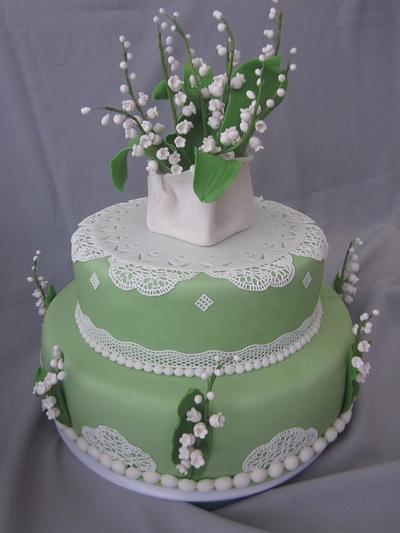 Lily of the Valley - Cake by Reveriecakes