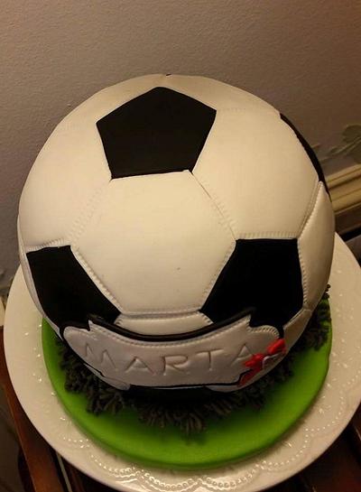Soccer ball 2 - Cake by Dulce Victoria