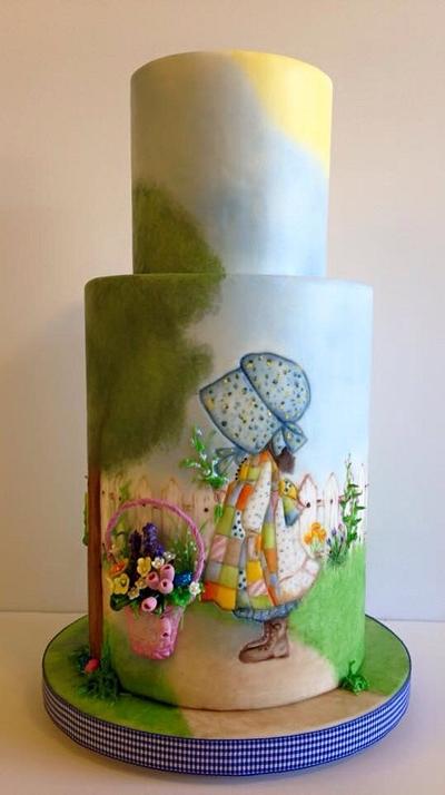 A Painted Easter Holly Hobbie - Cake by Cakin' Jane