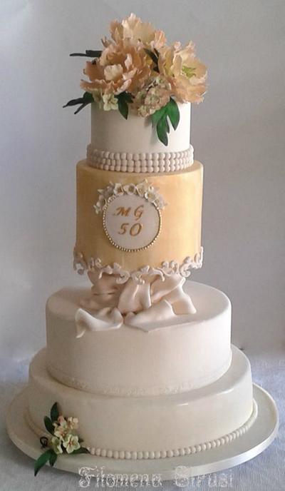 50 th. Anniversary cake  - Cake by Filomena
