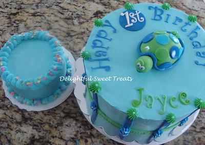 1st Birthday Turtle cake - Cake by Kathleen