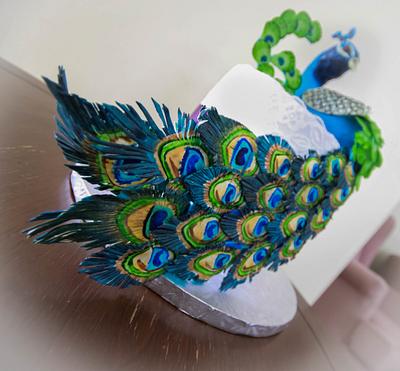 Peacock - Cake by Cakes and Takes