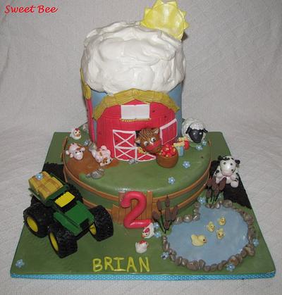 John Deere Farm Cake - Cake by Tiffany Palmer