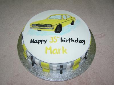 Ford Cortina Birthday Cake - Cake by Barbora Cakes