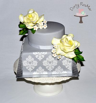 Damask and Roses Cake - Cake by Martina