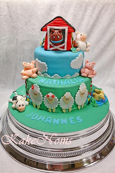 Farm animals-cake - Cake by KakeNoms 