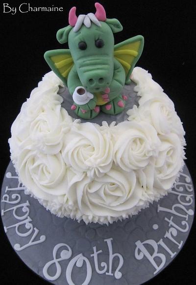 Dragon Giant Cupcake - Cake by Charmaine 