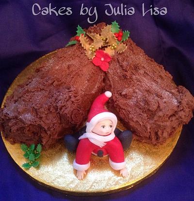 Granddaughters 1st Christmas - Cake by Cakes by Julia Lisa