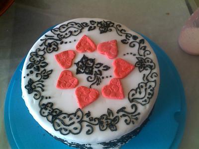 Henna Art Cake  - Cake by RazsCakes