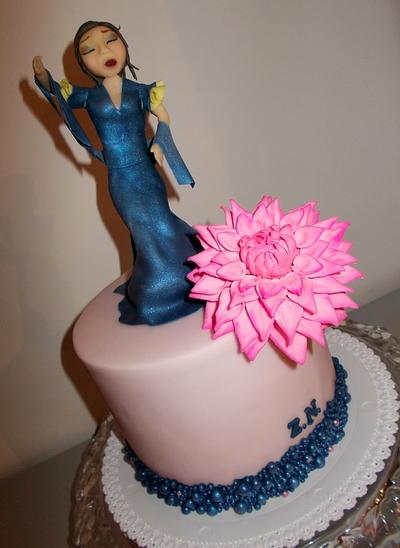 Blue dance lady - Cake by Hana Součková