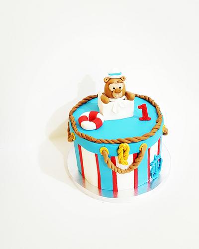 Sailor teddy bear  theme cake  - Cake by Shorna's Cake Corner