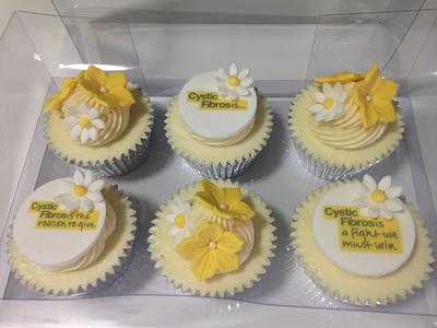 Cystic Fibrosis Charity Raffle Cup Cake Gift Set - Cake by calscakecreations