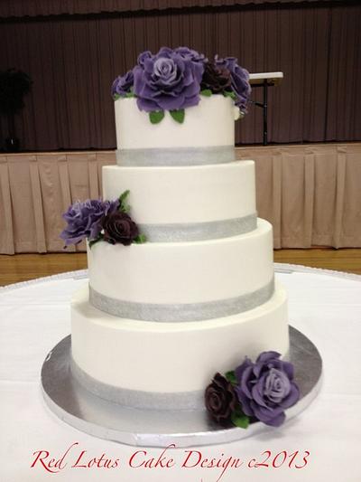 Plum Wedding - Cake by Jennie 