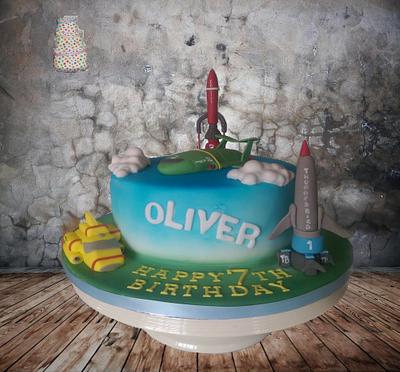 thunderbirds cake  - Cake by Shell at Spotty Cake Tin