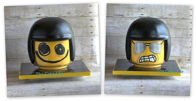 Bad Cop Squiggle Face Lego cake - Cake by The Cake Life