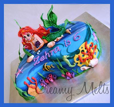 Ariel Mermaid Cake - Cake by Rajeena
