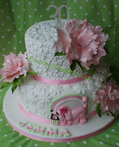 30th Birthday Pretty in Pink - Cake by Emilyrose
