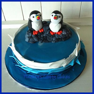 Pembrokeshire Puffins  - Cake by Nadine Tyrrell
