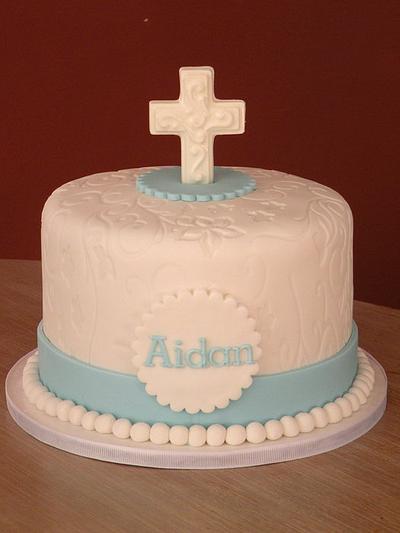 1st communion cake & cupcakes - Cake by Dani Johnson