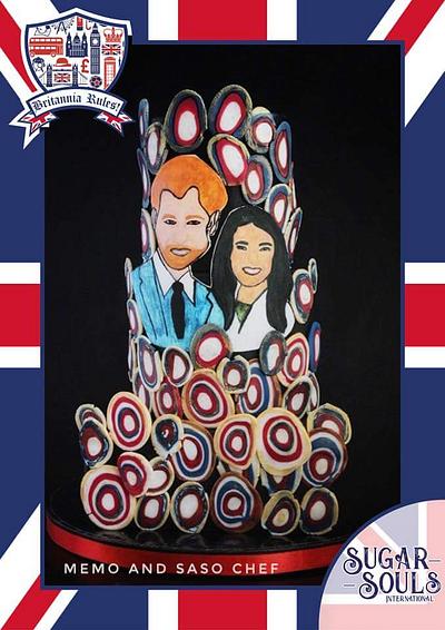 Prince Harry and Meghan - Britannia rules collaboration 2018 by sugar souls  - Cake by Mero Wageeh