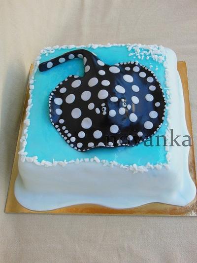 Polka dot stingray - Cake by Novanka