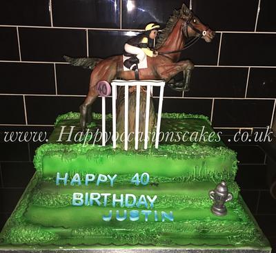 Horse Jumping  - Cake by Paul of Happy Occasions Cakes.