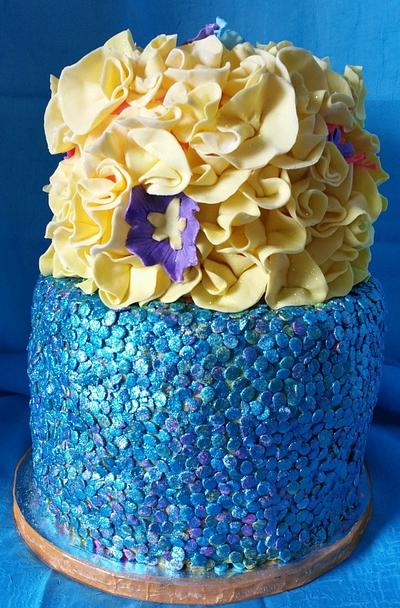 Sequined Cake - Cake by McLaurin's Cake Boutique