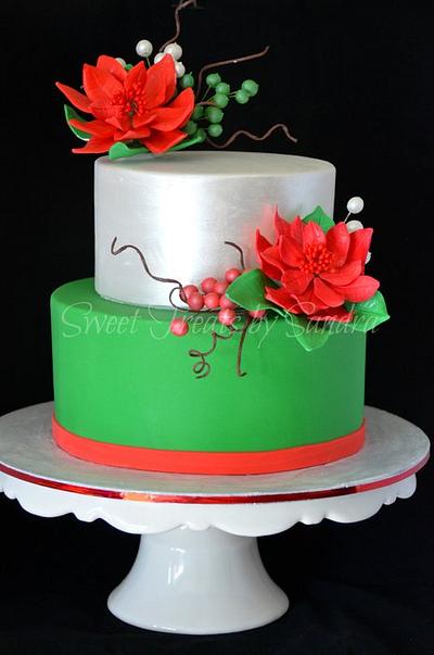 Christmas Theme Birthday Cake - Cake by Sandra
