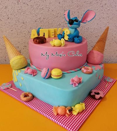 Stitch candy cake  - Cake by My Magic Cakes 