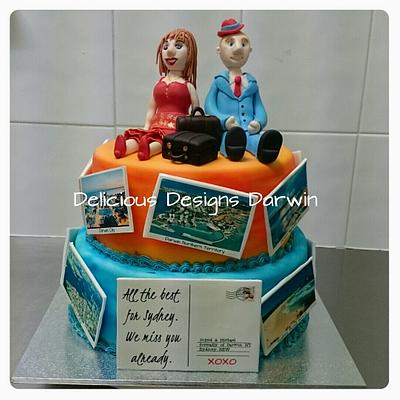 leaving town cake - Cake by Delicious Designs Darwin