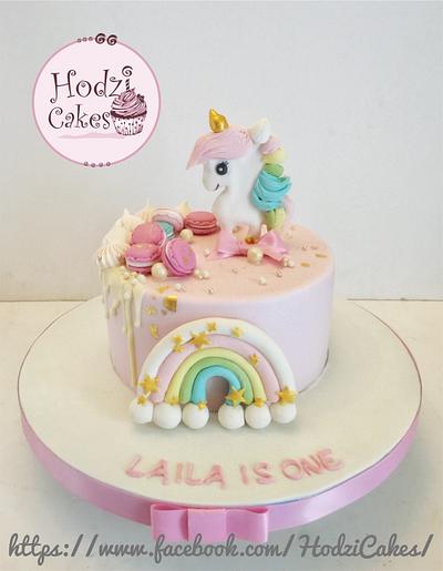 Pink Unicorn Girlish Cake  - Cake by Hend Taha-HODZI CAKES