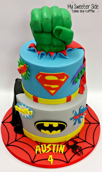 Superhero cake - Cake by Pam from My Sweeter Side