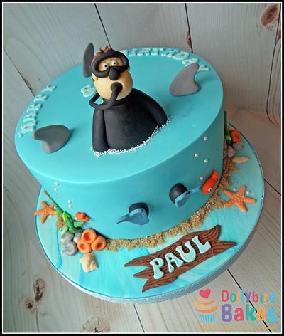Scuba themed cake - Cake by Dollybird Bakes